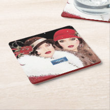 Coaster 1 Burg(Winter Red 2) RFPMDesigns ©️2024