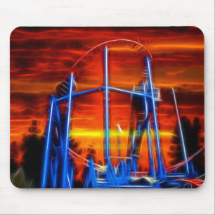 Coaster At Sunset Mouse Pad