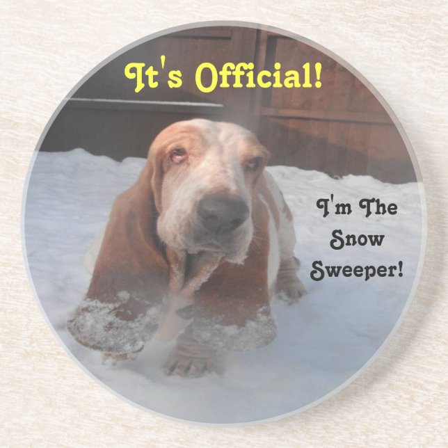 Coaster Basset Hound Snow Sweeper (Front)