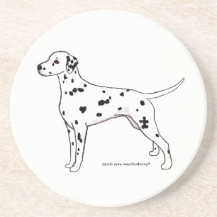 Coaster: Black Dalmatian Coaster