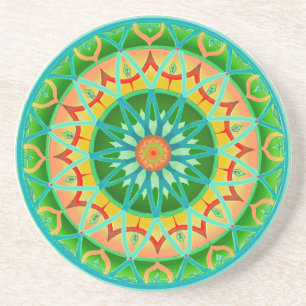Coaster Circular Fantasy in Green
