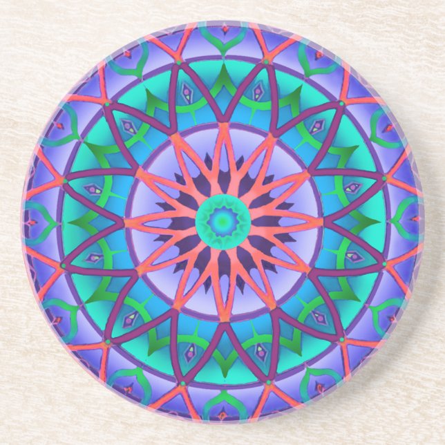 Coaster Circular Fantasy in Lavender (Front)