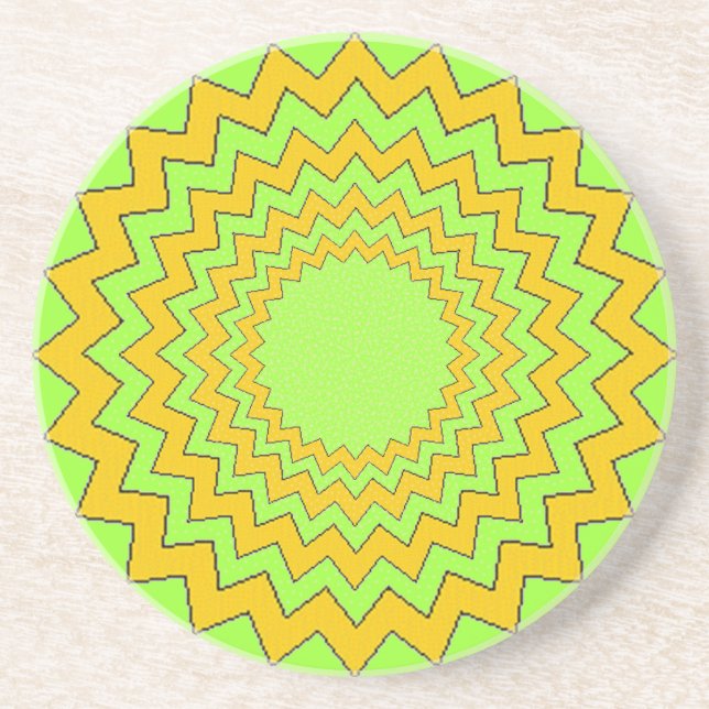 Coaster - Concentric zig-Zag Circles (Front)