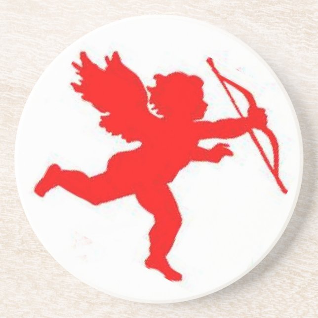 Coaster Cupid Red Plain (Front)