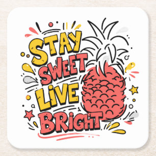  Coaster Cute Tropical Drink Coaster