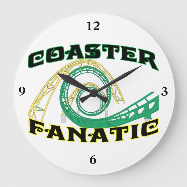 Coaster Fanatic Large Clock (Front)