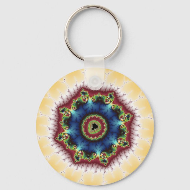 Coaster - Fractal Art Key Ring (Front)