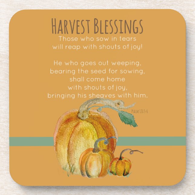 Coaster: Harvest Blessings Coaster (Front)