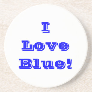Coaster I Love Blue