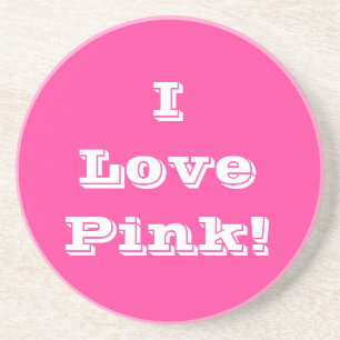 Coaster I Love Pink