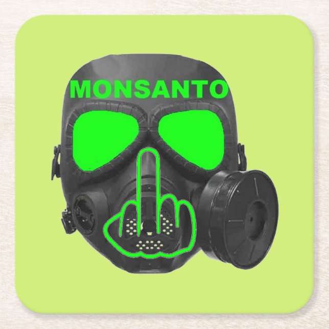 Coaster Monsanto Gas Mask Flip (Front)