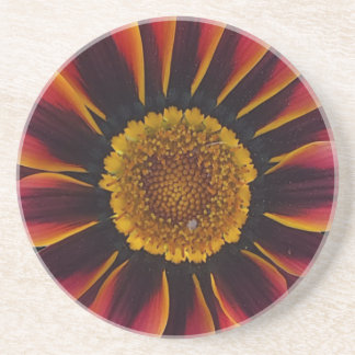 Coaster of red and yellow flower