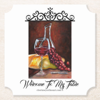 Coaster Paper - Welcome To My Table