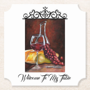 Coaster Paper - Welcome To My Table