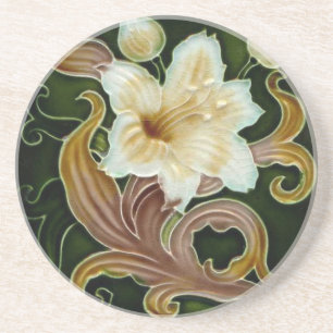 coaster Sand stone Coaster Art Nouveau