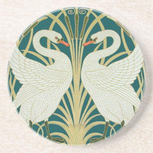 coaster Sand stone Coaster Art Nouveau