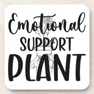 Coaster Set EMOTIONAL SUPPORT PLANT