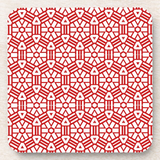 Coaster Set - Hexagon with Bars (Front)