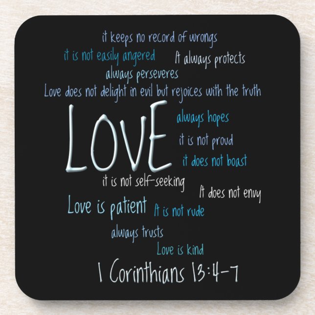 Coaster Set - Love is Patient Mix (Front)