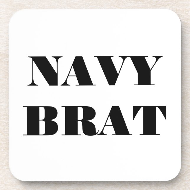 Coaster Set Navy Brat (Front)