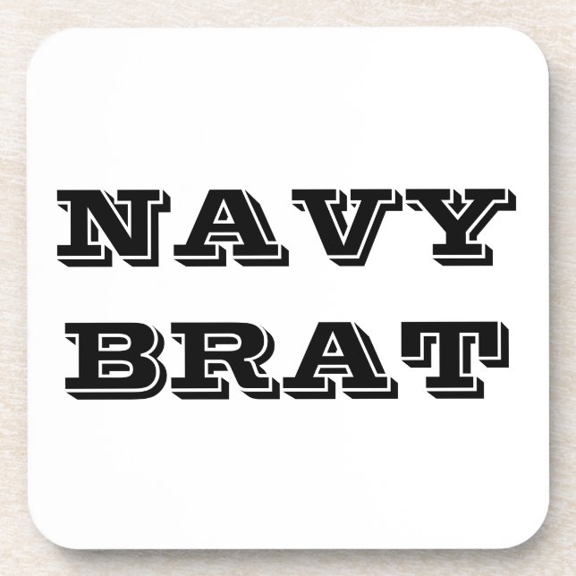 Coaster Set Navy Brat (Front)