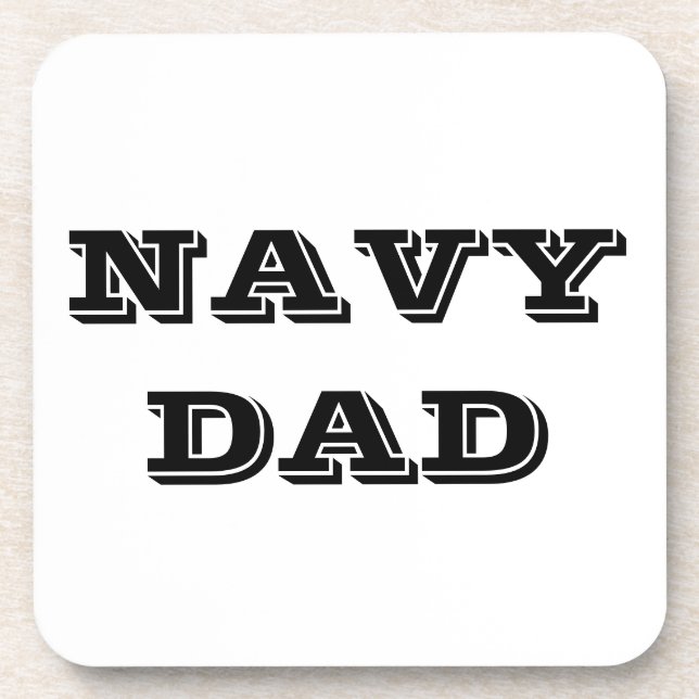 Coaster Set Navy Dad (Front)