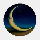 Coaster Set Night Sky with Crescent Moon