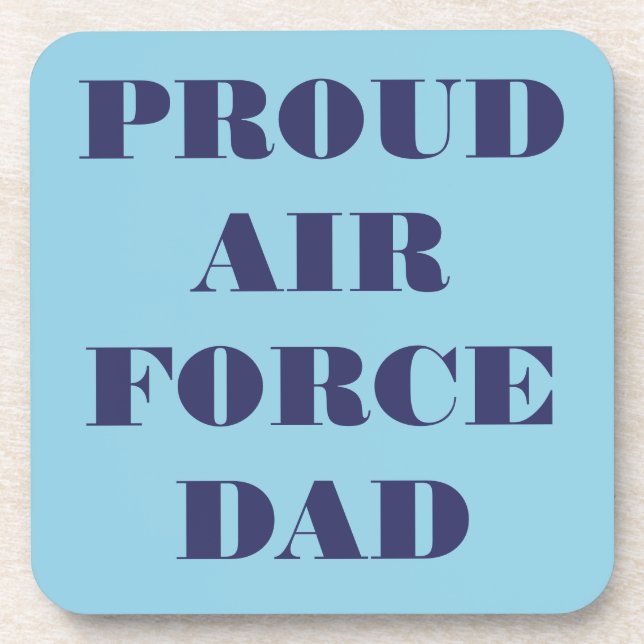 Coaster Set Proud Air Force Dad (Front)