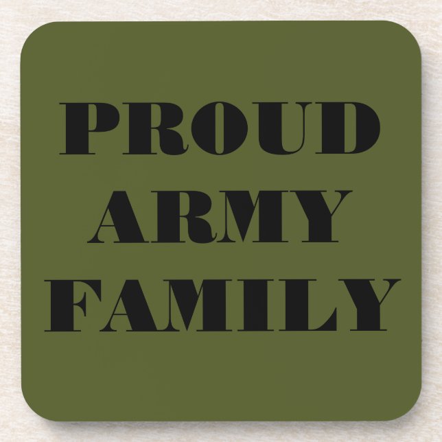Coaster Set Proud Army Family (Front)