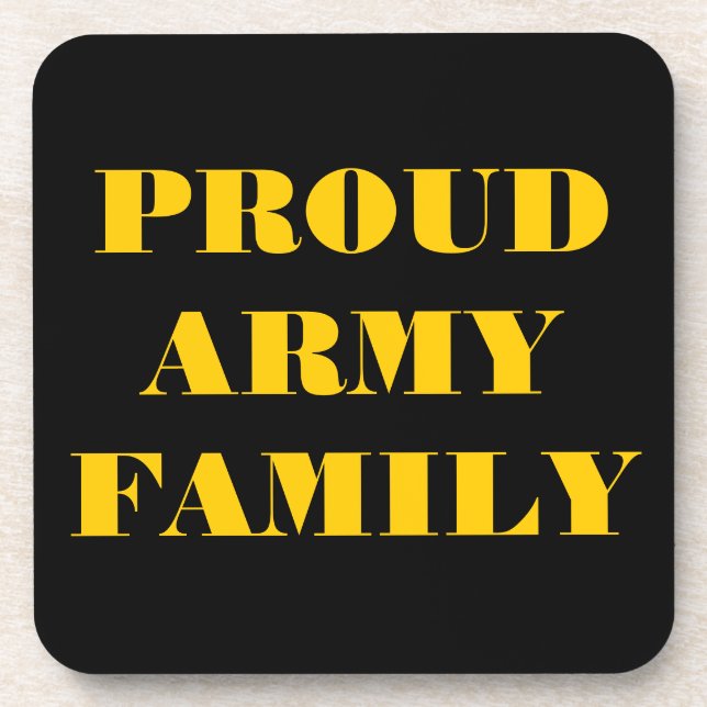 Coaster Set Proud Army Family (Front)