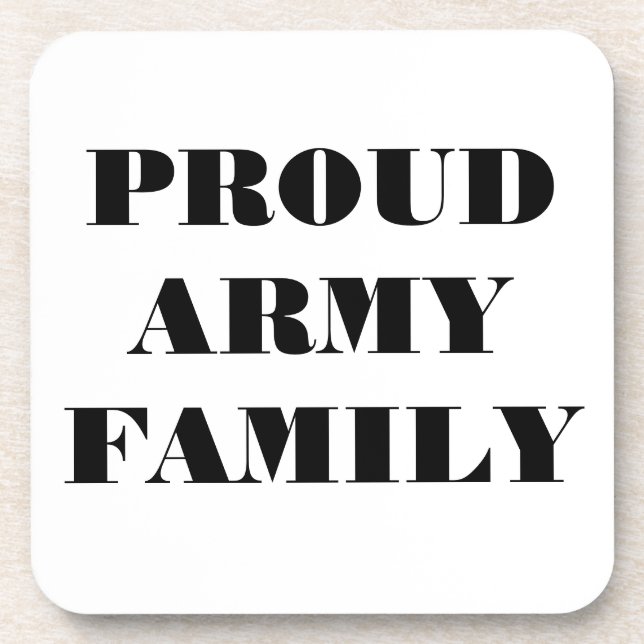 Coaster Set Proud Army Family (Front)