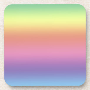 Coaster Set - Rainbow Stripes