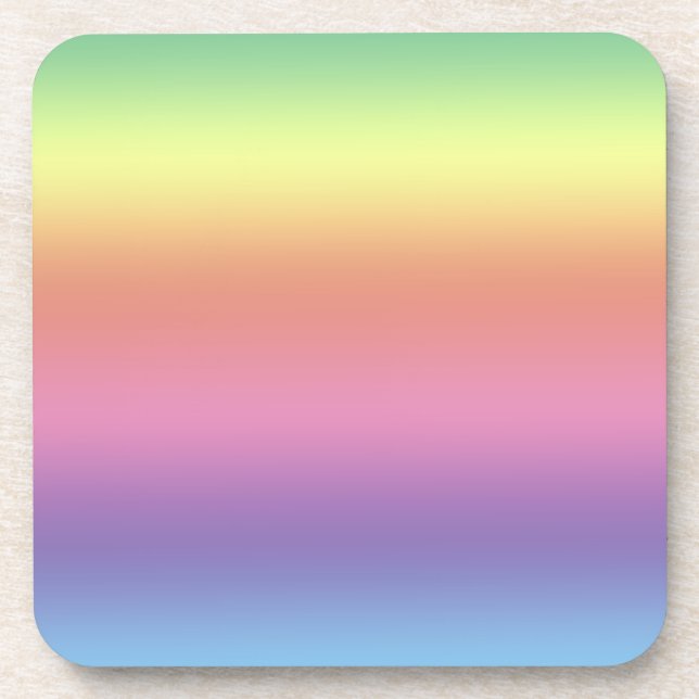 Coaster Set - Rainbow Stripes (Front)