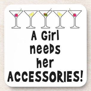 COASTER SETS, A GIRL NEEDS HER ACCESSORIES