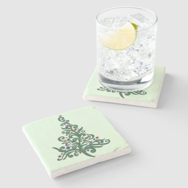 Coaster - Stone - Green Flourishing Holiday Tree (Side)