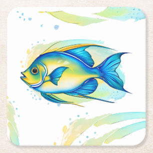 Coaster - Watercolor Series: Angelfish