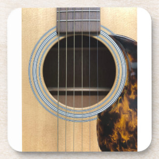 Coaster with a Guitar Soundhole
