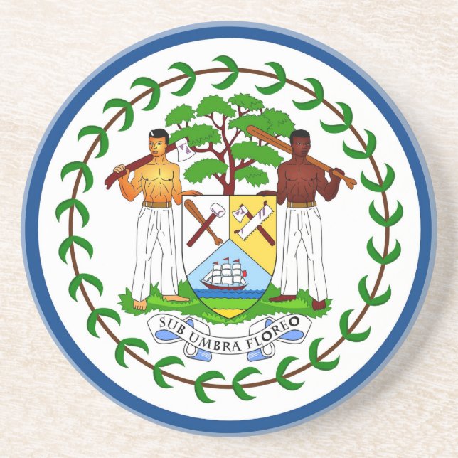 Coaster with Flag of Belise (Front)