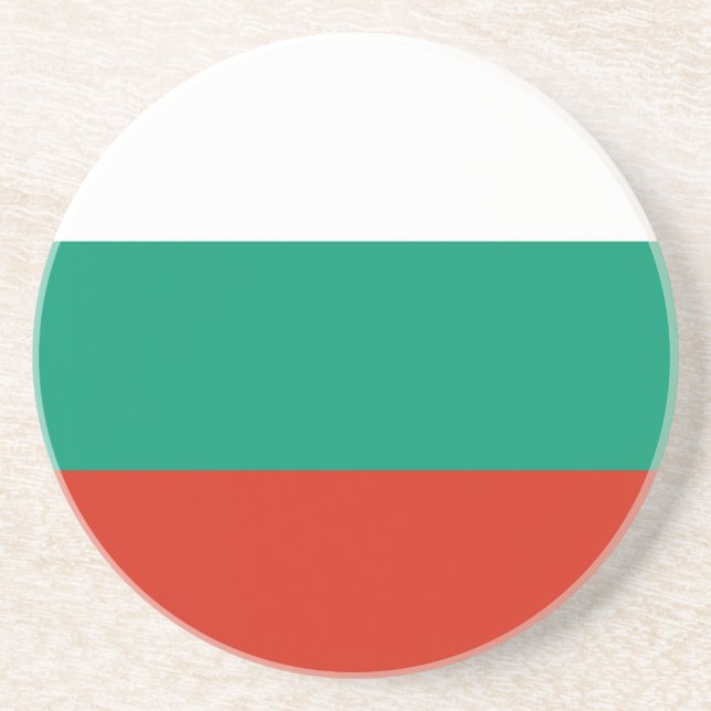 Coaster with Flag of Bulgaria (Front)