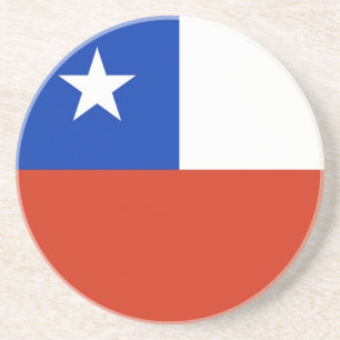Coaster with Flag of Chile
