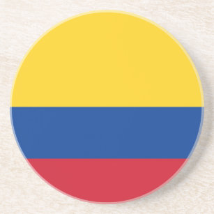 Coaster with Flag of Colombia