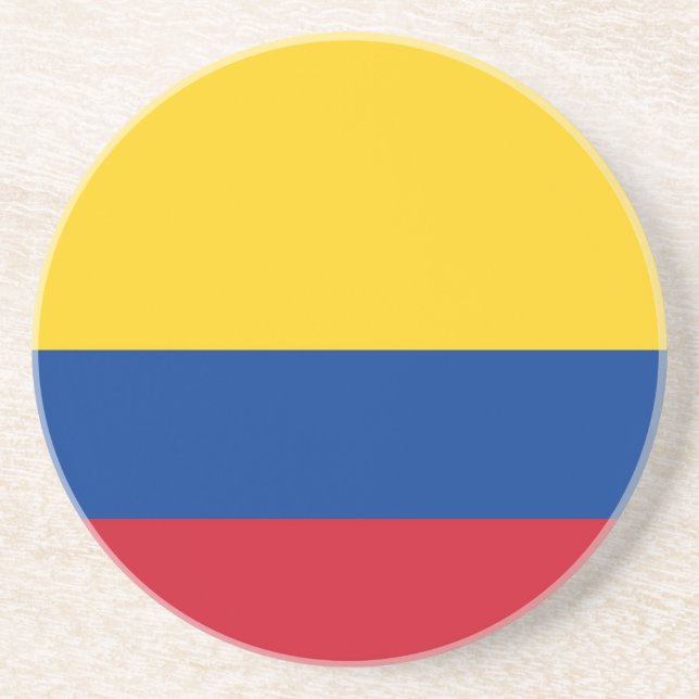 Coaster with Flag of Colombia (Front)