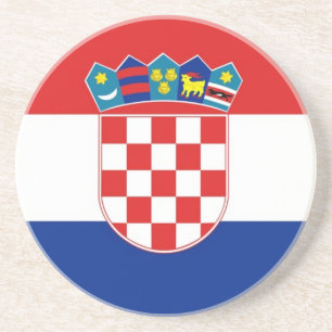 Coaster with Flag of Croatia
