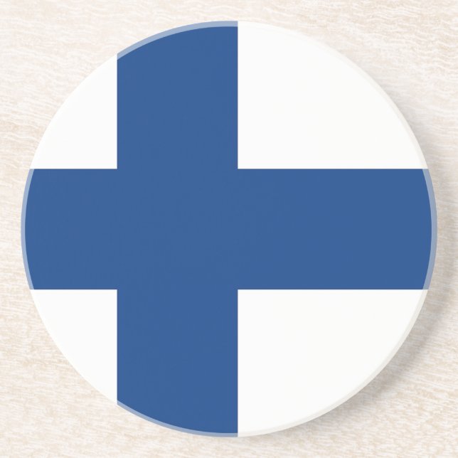 Coaster with Flag of Finland (Front)