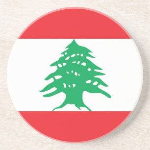 Coaster with Flag of Lebanon
