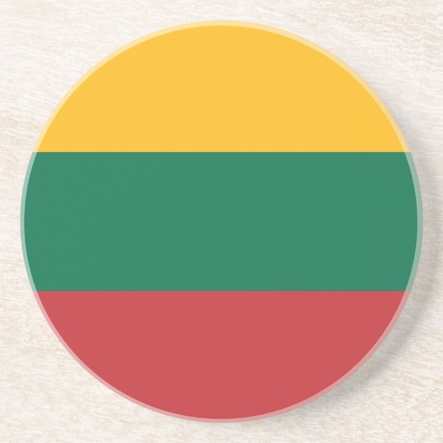 Coaster with Flag of Lithuania (Front)