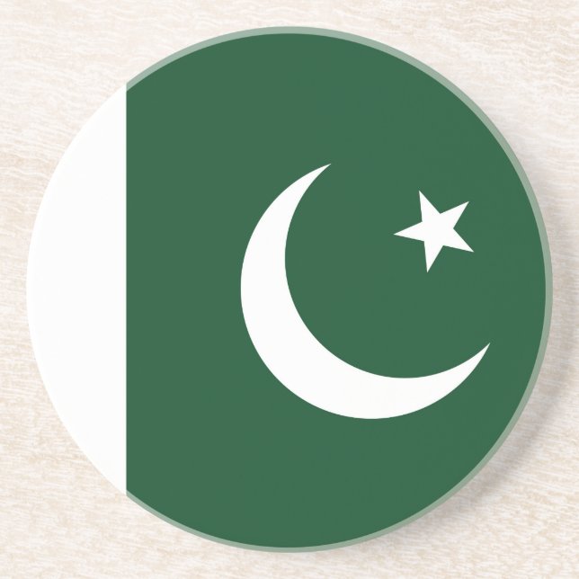 Coaster with Flag of Pakistan (Front)
