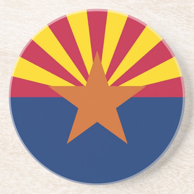 Coaster with Flag of the Arizona, USA (Front)