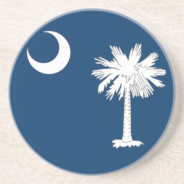Coaster with Flag of the South Carolina, USA (Front)