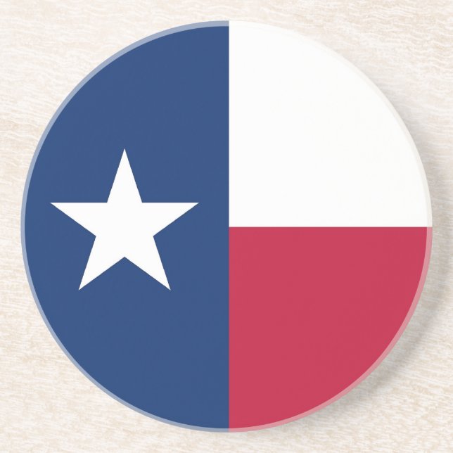 Coaster with Flag of the Texas, USA (Front)